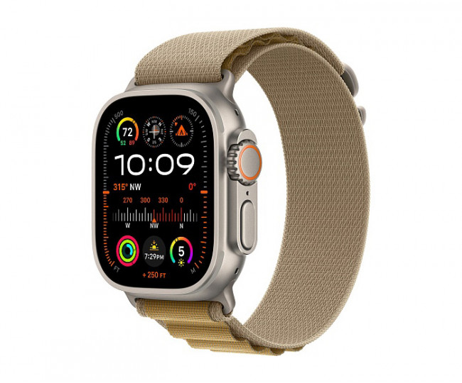 Apple Watch Ultra 2 GPS + Cellular 49mm Natural Titan. Case w. Tan Alpine Loop - Medium (MX4F3) б/у